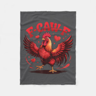 Cobertor De Velo Citação engraçada de humor de galinha F-caw-f Vale