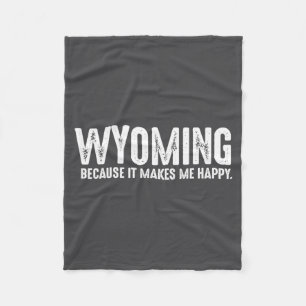 Cobertor De Velo Citação engraçada de Wyoming Orgulhoso Residente d