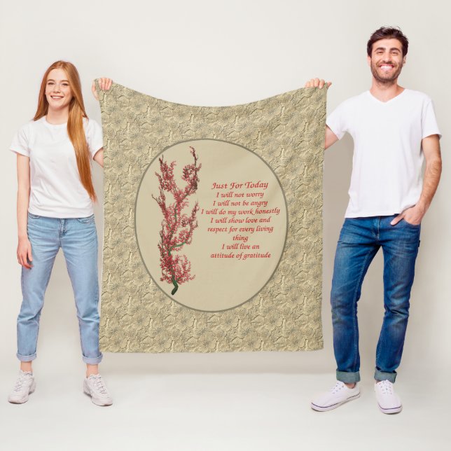 Cobertor De Velo Citação Inspiradora Apenas Para Hoje (In Situ)