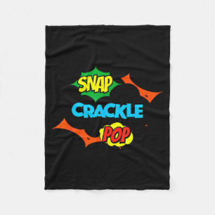 Cobertor De Velo Citação Retro Divertida Snap Crackle P Relax Meme 