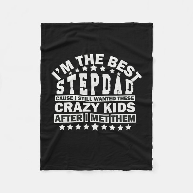 Cobertor De Velo Citações do Avô | Eu Sou O Melhor Stepdad (Frente)