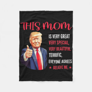 Cobertor De Velo Citações Engraçadas de Trump Dia das Mães Esta Mãe