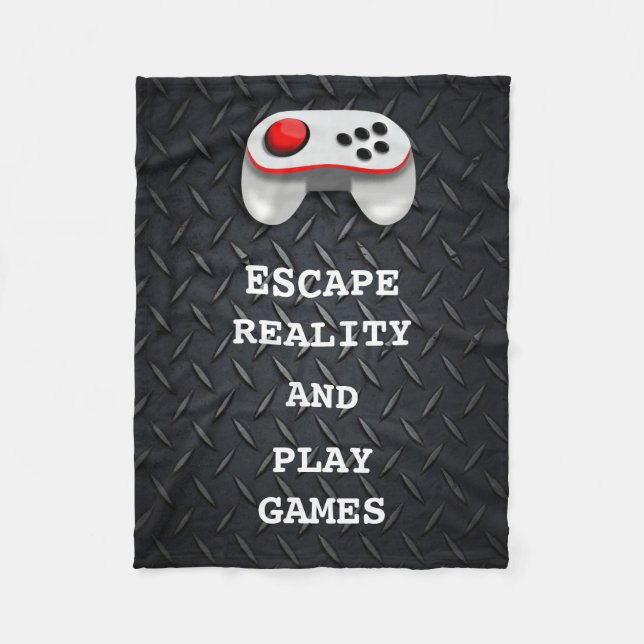 Cobertor De Velo Citações engraçadas do Gamer (Frente)