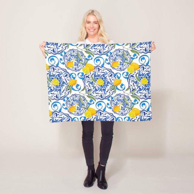 Cobertor De Velo Citrinos de Verão,boho,bohemiano,floral mediterrân (In Situ)