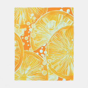 Cobertor De Velo Citrus Cocktail: Padrão de Água Espumante
