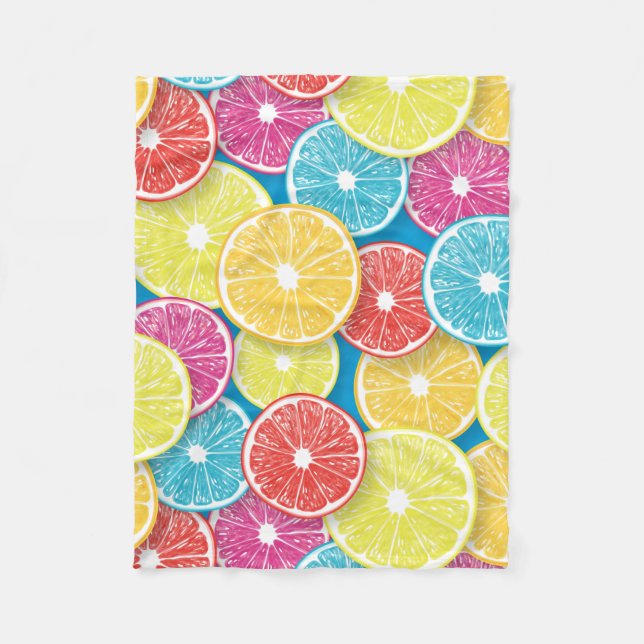 Cobertor De Velo Citrus fruta slices pop (Frente)