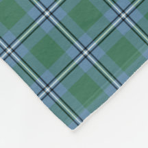 Clã azul claro Irvine Tartan verde