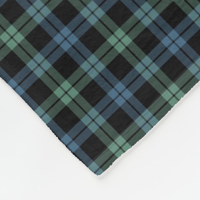 Cobertor De Velo Clã Clã Clã Azul-Claro e Verde Tartan Antigo (Quina)