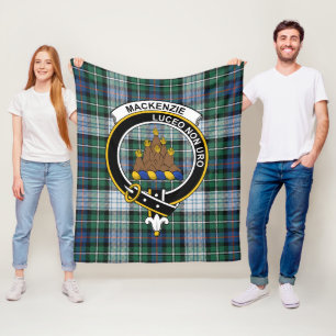 Cobertor De Velo Clã MacKenzie Vestido Antigo Xadrez Tartan