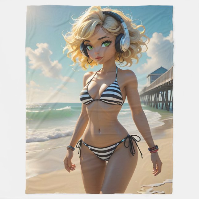 Cobertor De Velo Claire Dollz Fleece Blanket (Frente)