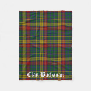Cobertor De Velo Clan Buchanan Tartan Fleece Blanket
