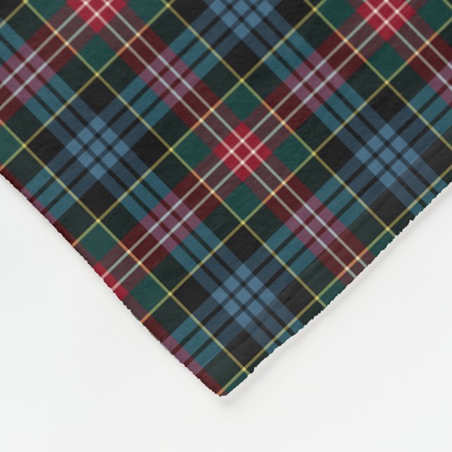 Cobertor De Velo Clan Comyn e Cumming Red e Blue Tartan (Quina)