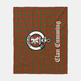 Cobertor De Velo Clan Cumming Crest Crachá e Tartan