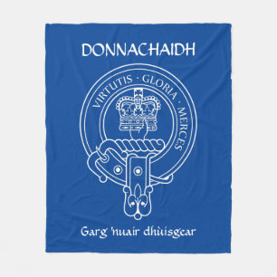 Cobertor De Velo Clan Donnachaidh (Robertson) Crest & War Cry