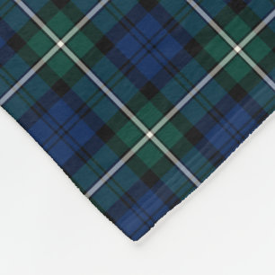 Cobertor De Velo Clan Forbes Tartan Blue e Green Scottish Xadrez