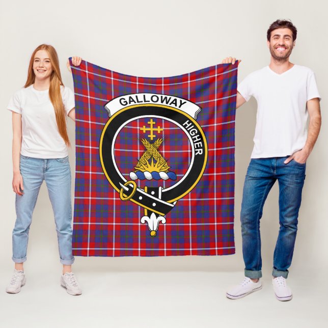 Cobertor De Velo Clan Galloway Red Tartan Xadrez (In Situ)
