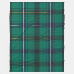 Cobertor De Velo Clan Henderson Xadrez Green Black Tartan Check