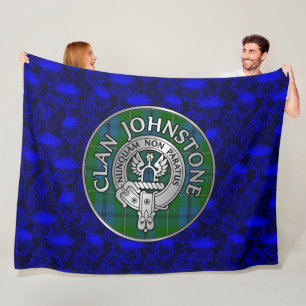 Cobertor De Velo Clan Johnstone Crest & Tartan