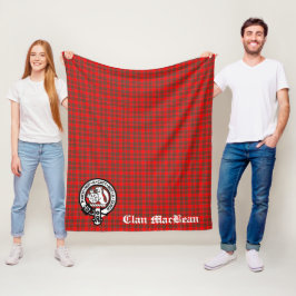 Cobertor De Velo Clan MacBean Crest Crachá e Tartan