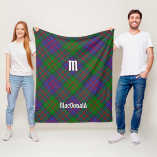 Cobertor De Velo Clan MacDonald Tartan Fleece Blanket