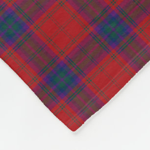 Cobertor De Velo Clan MacDougall Tartan Xadrez Vermelha Escocesa