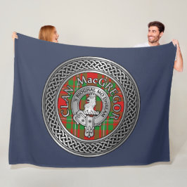 Cobertor De Velo Clan MacGregor Crest & Tartan Knot