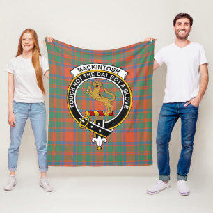 Cobertor De Velo Clan MacKintosh Ancient Tartan Xadrez