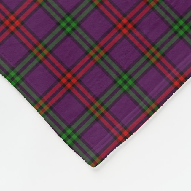 Cobertor De Velo Clan Montgomery Tartan Purple Xadrez (Quina)