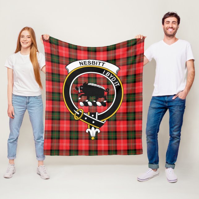Cobertor De Velo Clan Nesbitt Tartan Xadrez (In Situ)