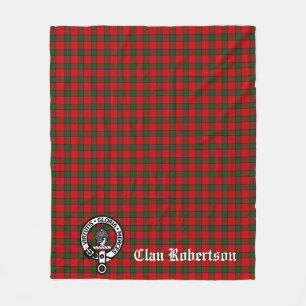 Cobertor De Velo Clan Robertson Crest Crachá e Tartan