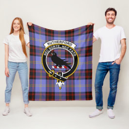 Cobertor De Velo Clan Rutherford Tartan Xadrez