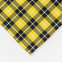 Clan Tartan Barclay Amarelo e Preto