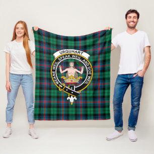 Cobertor De Velo Clan Urquhart - Xadrez Tartan do Antigo Aroma Verm