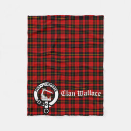 Cobertor De Velo Clan Wallace Crest Crachá e Tartan