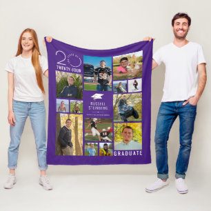 Cobertor De Velo CLASSE Moderna DE 2021 Círculo Tipográfico Roxo