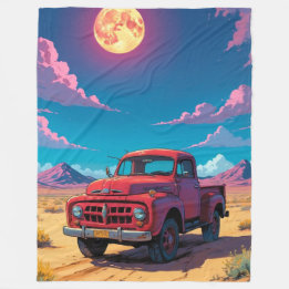 Cobertor De Velo Classic American Pickup  Fleece Blanket