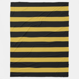 Cobertor De Velo Classic Black and Metallic Gold Vertical Striped