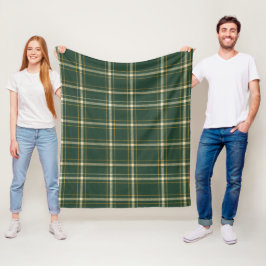 Cobertor De Velo Classic Green Plaid Christmas