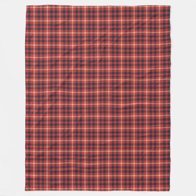 Cobertor De Velo Clássico Tartan Blanket para Noites de Férias Cozy (Frente)