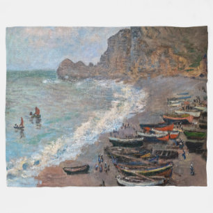 Cobertor De Velo Claude Monet - A praia em Etretat