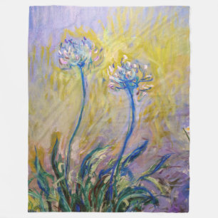 Cobertor De Velo Claude Monet - Agapanthus