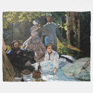 Cobertor De Velo Claude Monet - Almoço na Relva, Painel Direito