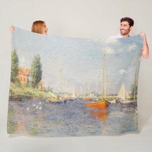 Cobertor De Velo Claude Monet. Barcos Vermelhos, Argenteuil