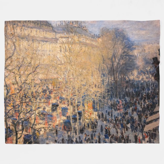 Cobertor De Velo Claude Monet - Boulevard des Capucines, Paris (Frente (Horizontal))
