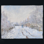 Cobertor De Velo Claude Monet - Cena de Neve na Argentina<br><div class="desc">Cena de Neve na Argentina / Rue sous la neige,  Argenteuil - Claude Monet,  1875</div>