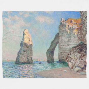 Cobertor De Velo Claude Monet - Cliff em Etretat