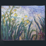 Cobertor De Velo Claude Monet - Irrisões Amarelo e Roxo<br><div class="desc">Íris Amarelo e Roxo / Iris jaunes et mauves - Claude Monet,  Oil on Canvas,  1924-1925</div>