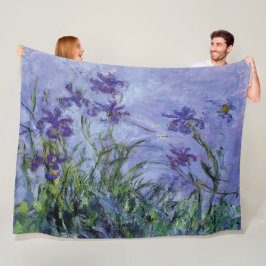 Cobertor De Velo Claude Monet Lilac Irises