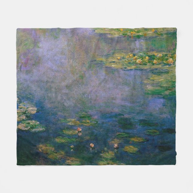 Cobertor De Velo Claude Monet - Lírios Hídricos (Frente (Horizontal))