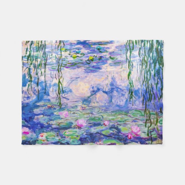 Cobertor De Velo Claude Monet - Lírios/Ninfas 1919 (Frente (Horizontal))